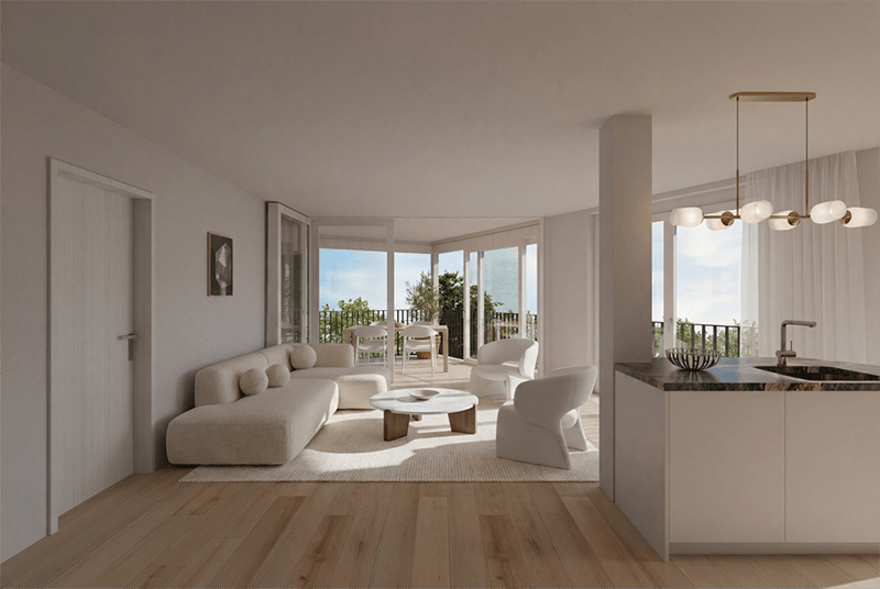 Helle und grösszügige 3.5-Zimmer-Wohnung mit Weitsicht und Garten mit 63qm - W2 (3)