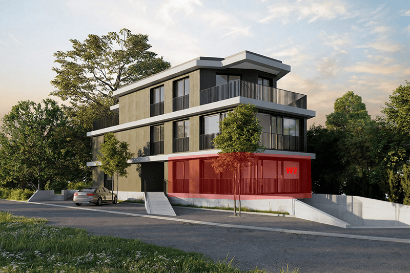 Helle und grösszügige 3.5-Zimmer-Wohnung mit Weitsicht und Garten mit 63qm - W2 (1)