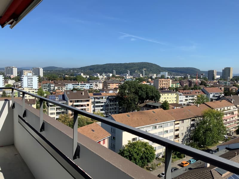 Aussicht vom Balkon 12. OG