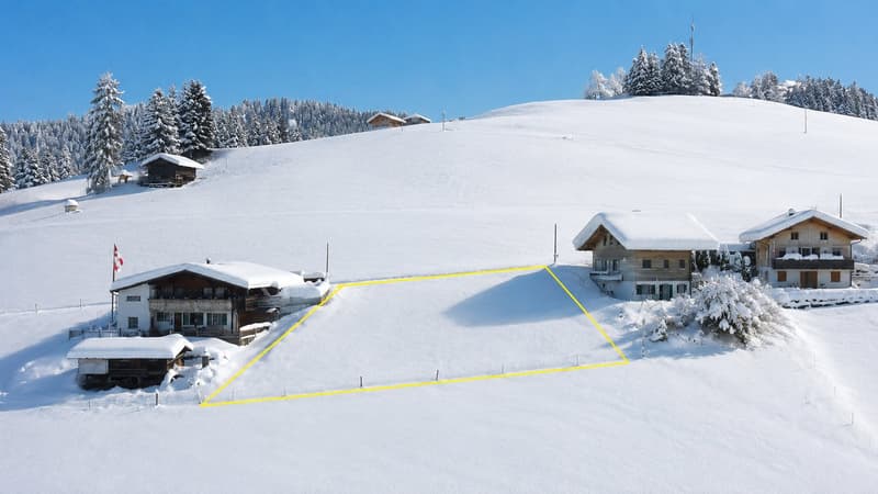 Fantastic building land plot 990 m2 for new construction of single or semi-detached house (2)