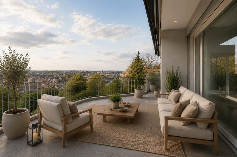 Maisonette in Penthouse con Vista Panoramica su Binningen & Basilea (5)