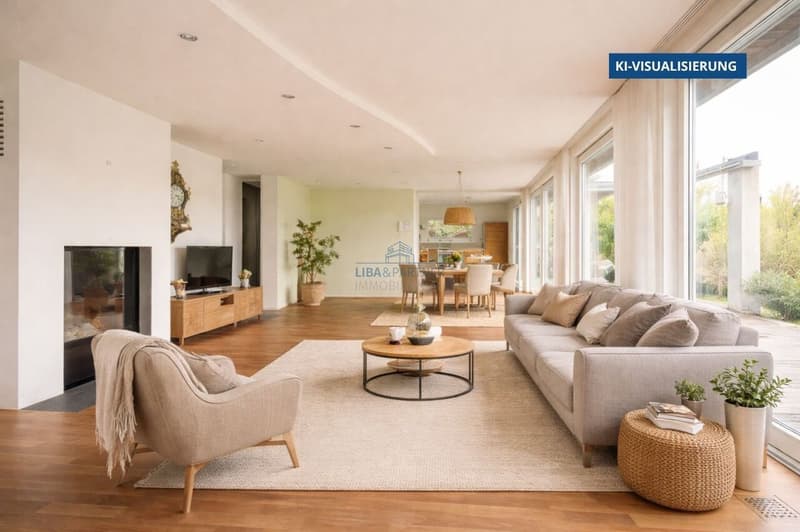 Wohnzimmer KI Visualisierung / Living Room AI Visualization