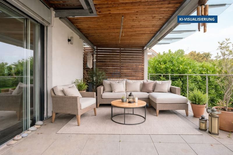 Terrasse KI Visualisierung / Terrace AI Visualization