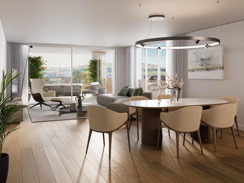 Innenvisualisierung Wohnzimmer