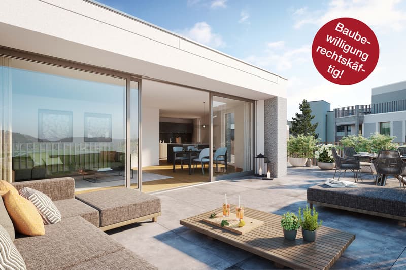 Visualisierung Terrasse Attika
