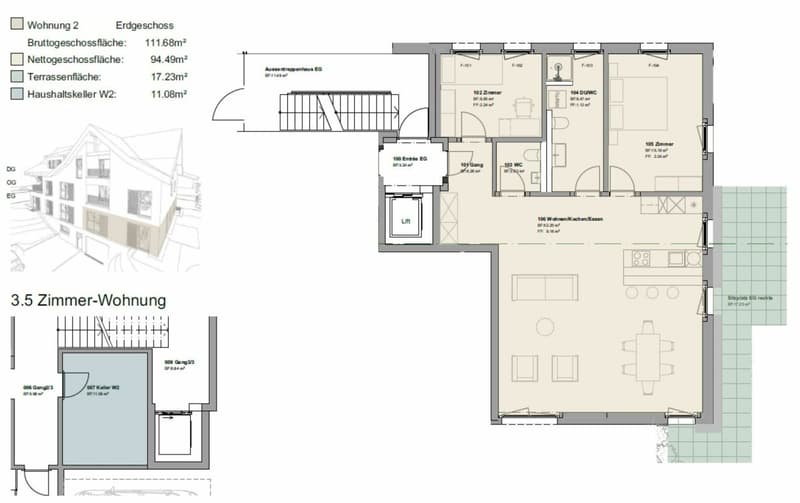 Moderne 3.5-Zimmer-Neubauwohnung mit Sitzplatz! (10)