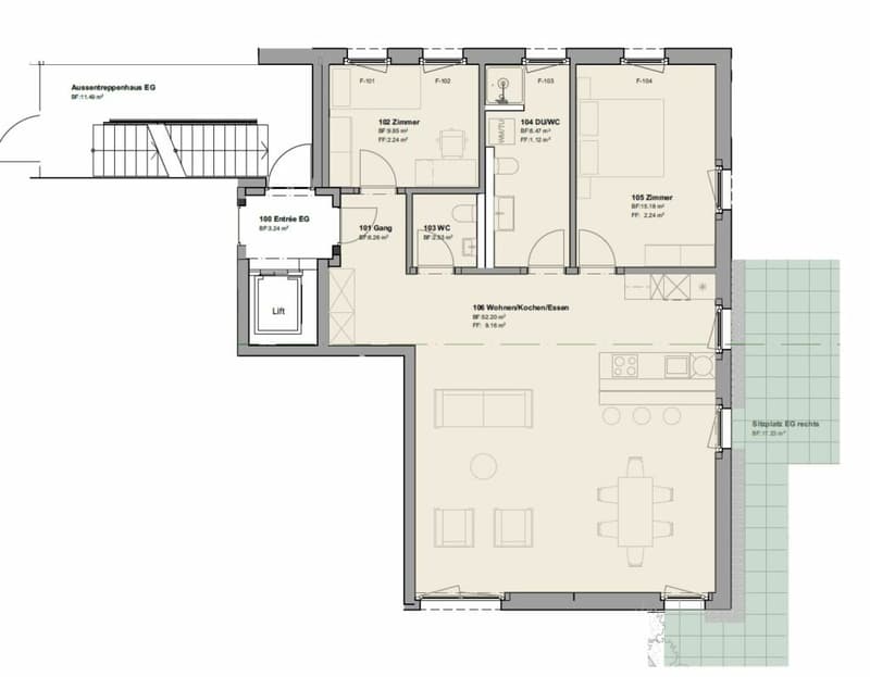 Moderne 3.5-Zimmer-Wohnung mit Gartenanteil in Kümmertshausen - attraktives Renditeobjekt (9)