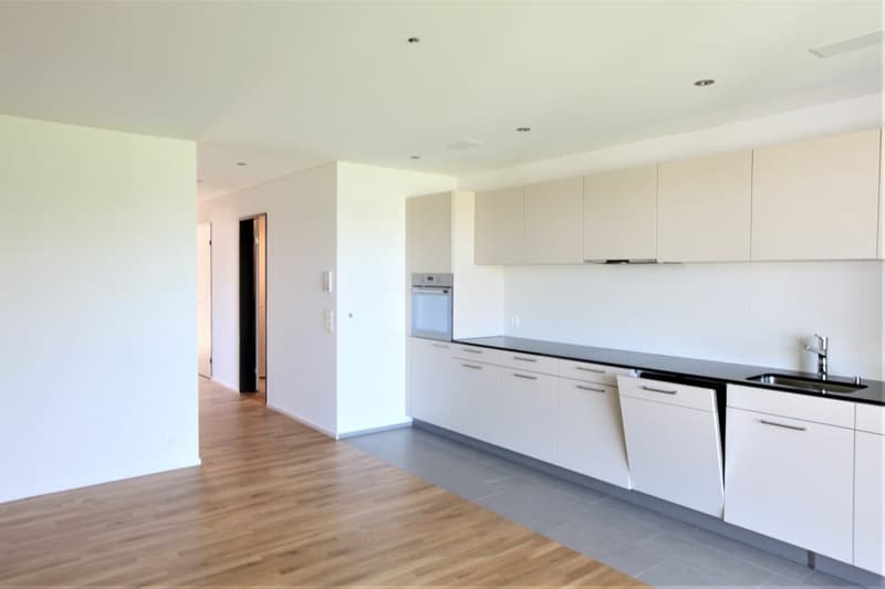 Gemütliche 4.5 Zimmerwohnung mit Balkon und Aussicht ins Grüne. (4)