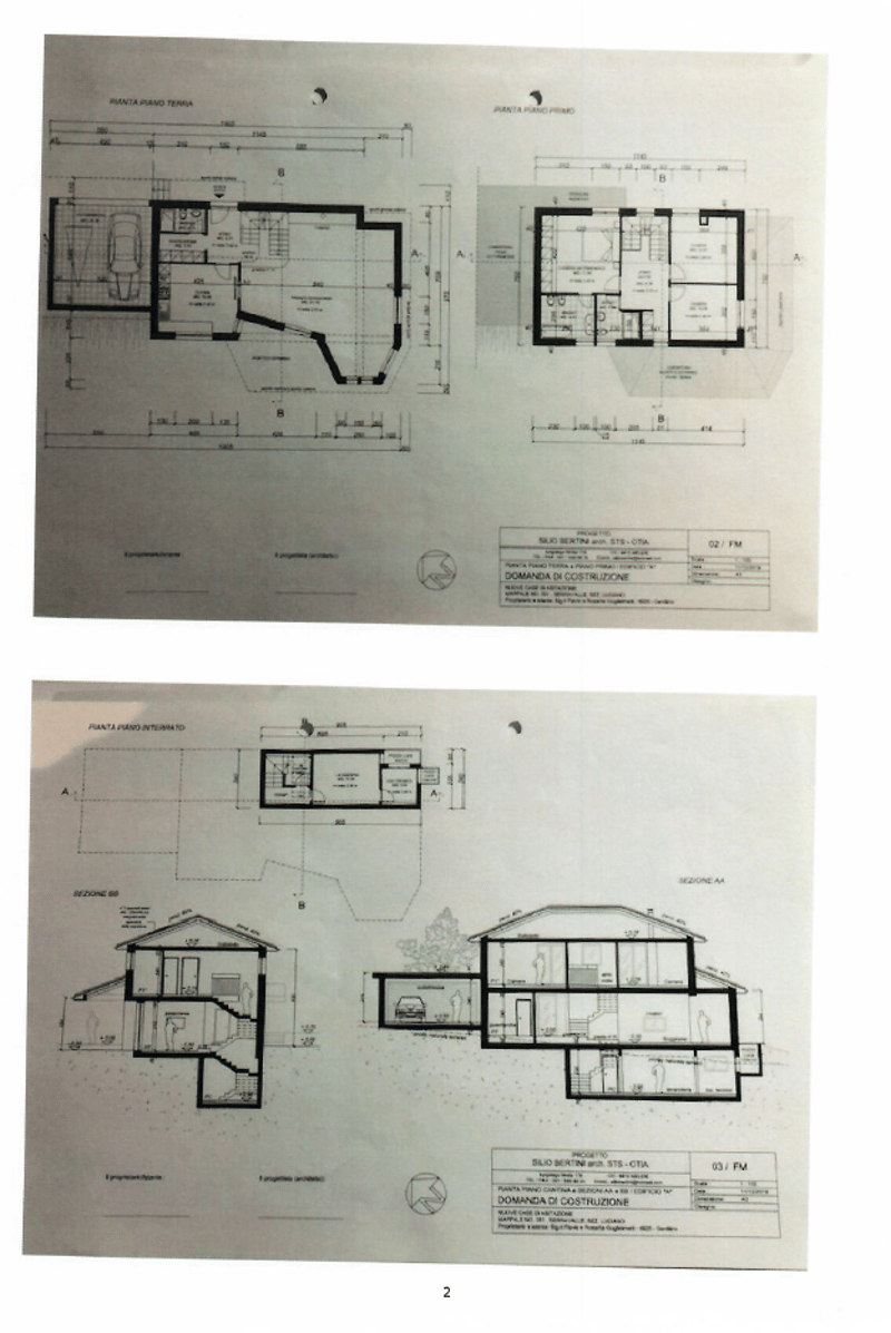 Ground floor with car parking area and raised ground floor with bedrooms and living areas
