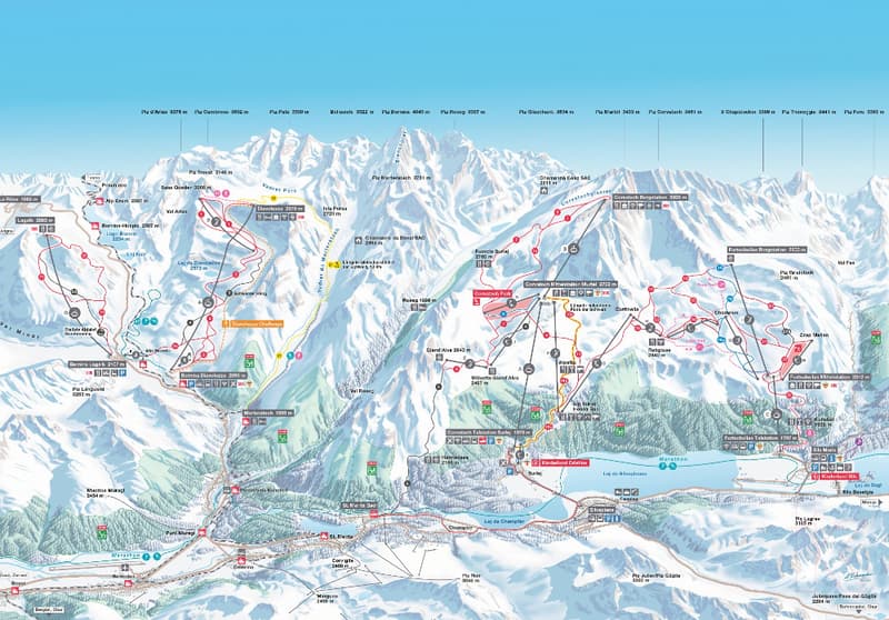 Skigebiet Corvatsch Furtschellas
