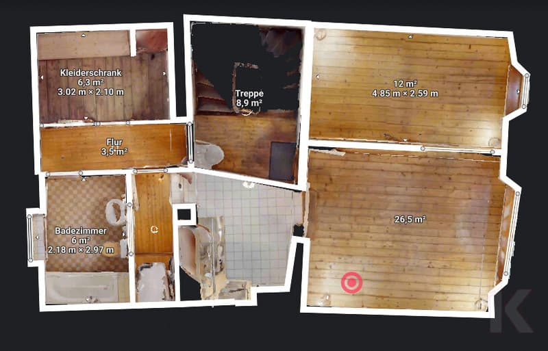 Grundriss 2.5-Zi Whg Vazerolgasse 16, Chur