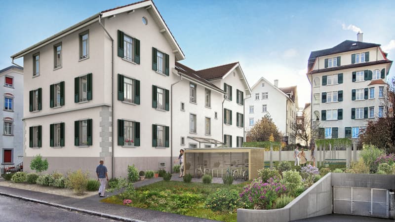 Charmante 4.5-Zimmer-Wohnung mit privatem Gartenteil (1)