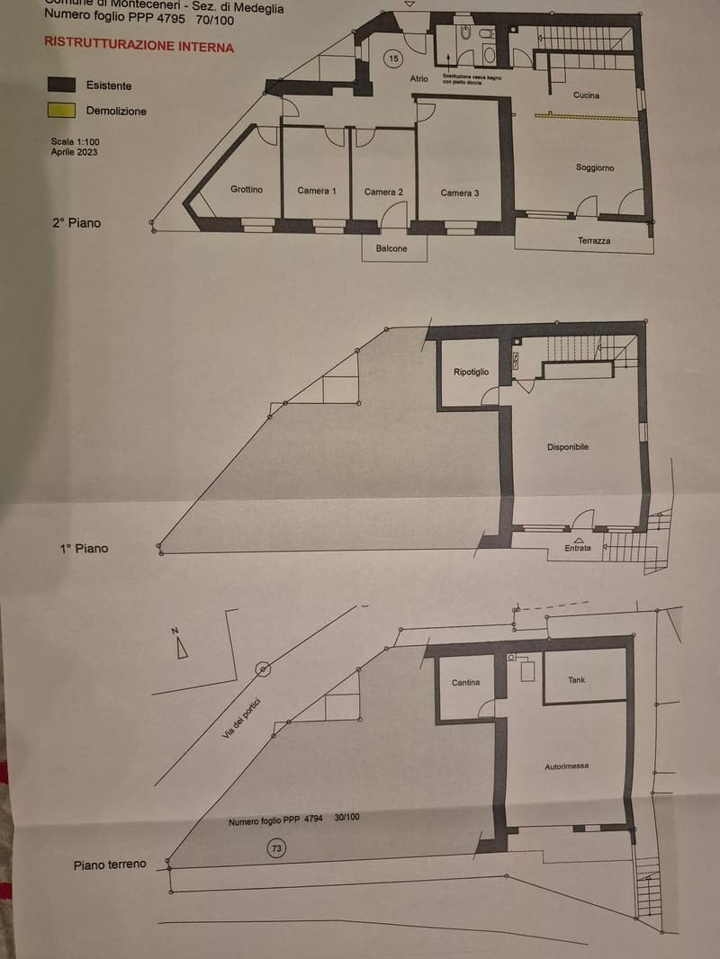 floor plan showing various rooms and spaces with a balcony marked on the 2nd floor