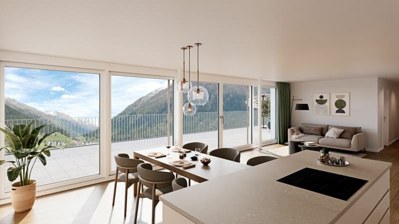 ZWEITWOHNUNG - 3.5-Zimmer-Attika-Wohnung Nr. 43 - Residence Promenade 136 (2)