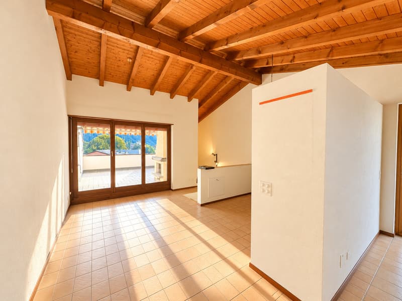 APPARTAMENTO 3.5 LOCALI CON AMPIA TERRAZZA E PARZIALE VISTA LAGO (3)