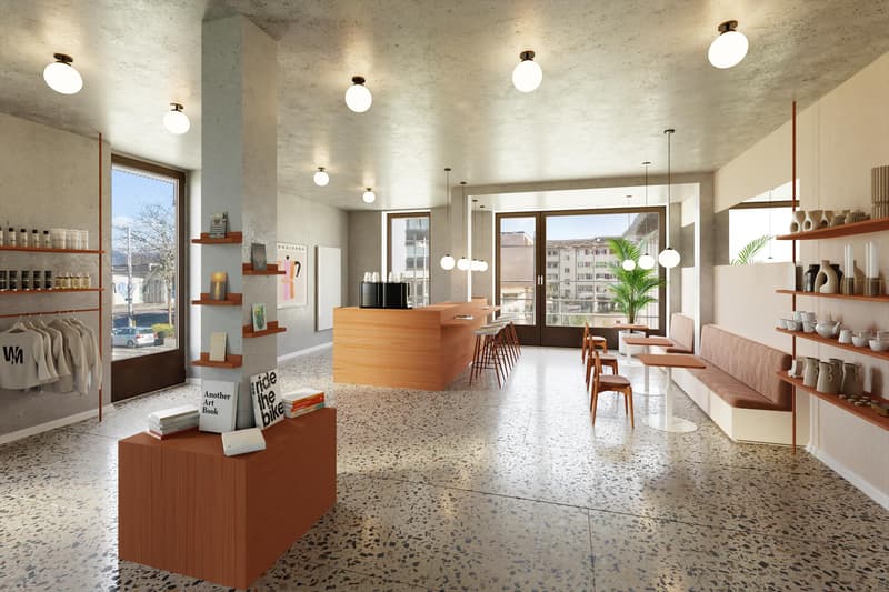 Staging Concept Store mit Café