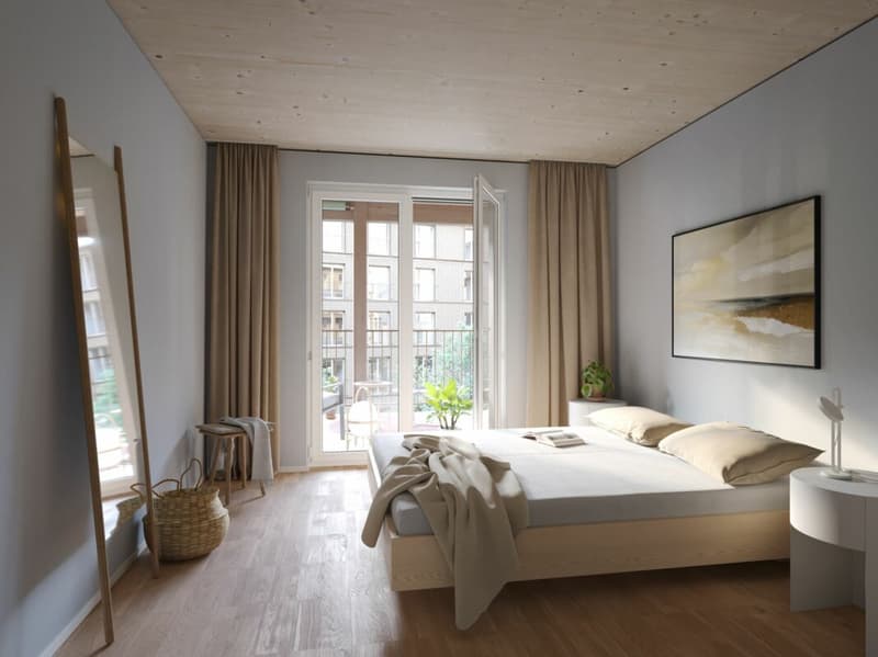 Aeschbachquartier Aarau - Hofhaus: Appartamento 2.5 locali spazioso con terrazza (2)