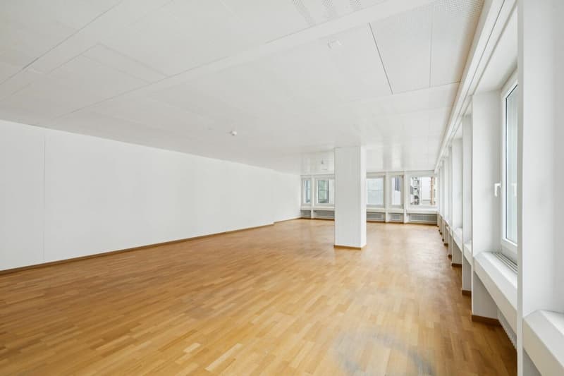Lichtdurchflutetes Büro mit Blick in den Innenhof (3)
