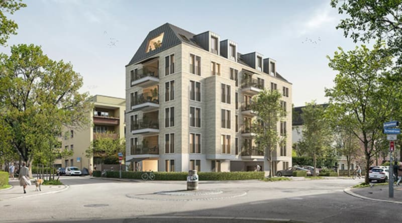 Aussenplatz an der Berninastrasse 56, Zürich-Oerlikon (2)