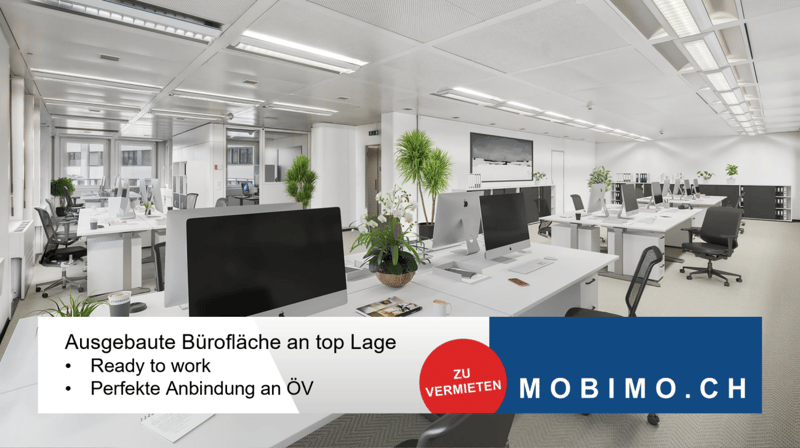 Arbeiten über den Dächern von St. Gallen: 231 m² Büro mit Terrasse (1)