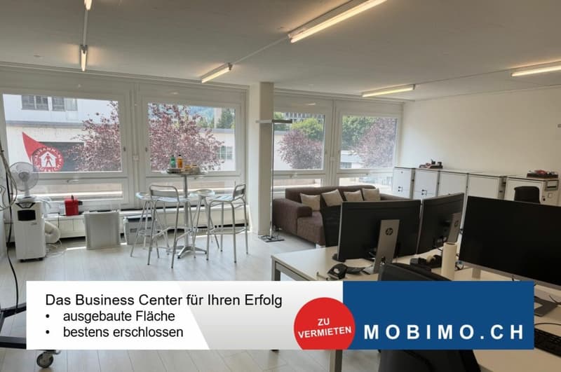Ausgebautes Büro mit Sitzungszimmer und Technikraum beim Koch-Areal (1)