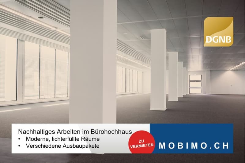 Entdecken Sie unser ikonisches Bürohochhaus - 4.&5.OG Hardturmstrasse 3 (1)