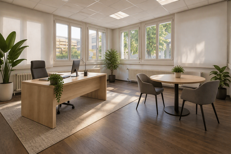 Bureaux 110m2 en RDC, idéalement situés, Eaux-Vives (1)