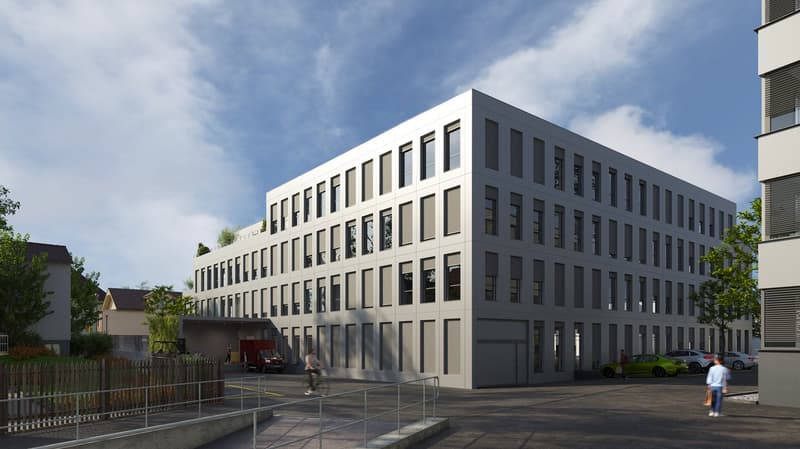 Gewerbe- und Büroflächen in Neubau (300 - 6'200 m2) (2)