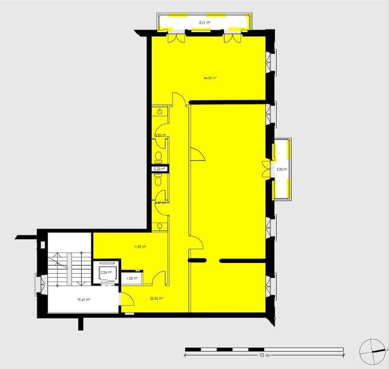 Büroräume an Bestlage, 1 Min zum HB, Balkon zur Pestalozzi-Wiese (14)