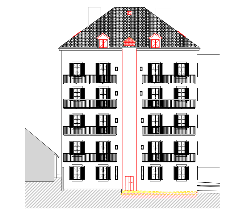 Immeuble locatif à La Chaux-de-Fonds. 10 appartements + 2 duplex (avec permis) (2)
