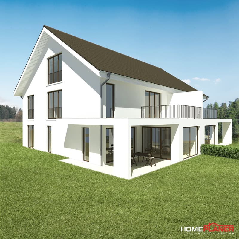Moderne Doppeleinfamilienhäuser im Grünen (1)