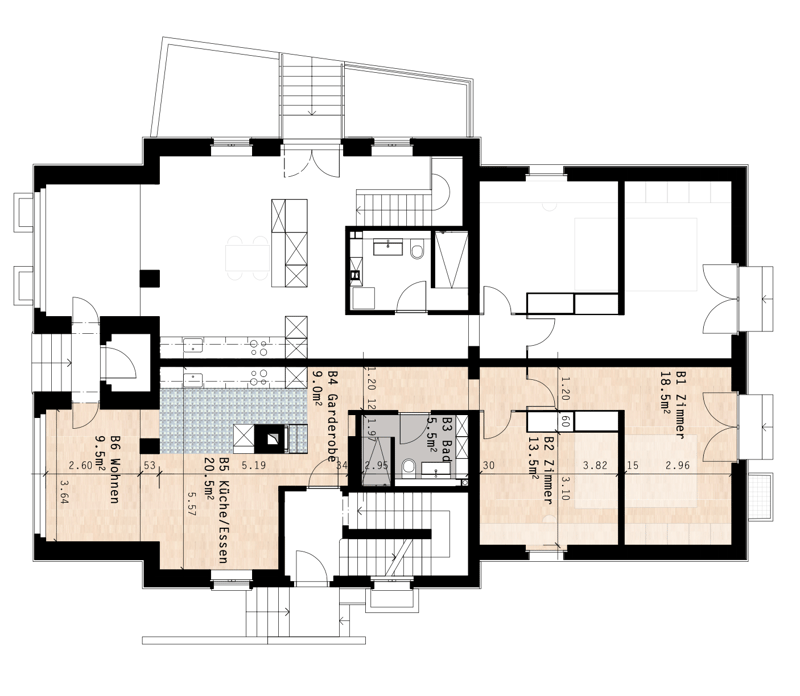 Erstvermietung, 5.5 Zimmerwohnung in Langnau 130 m2 (3)