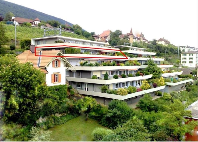 Maison en terrasse de 2.5 pièces sur deux étages avec vue sensationnelle sur le lac de Neuchâtel (17)