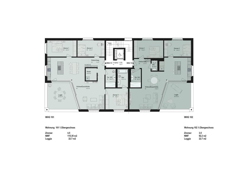 4.5 Zimmer Wohnung in Muhen - Bezugsbereit im Herbst 2024 - (2)