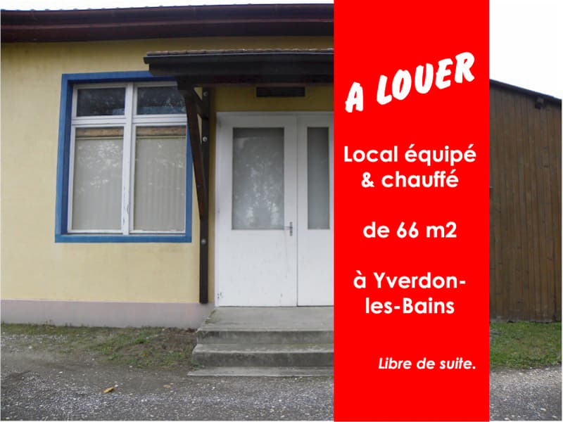 A louer à Yverdon-les-Bains - Local équipé - 88 m2 - Chauffé - Accès indépendant (1)