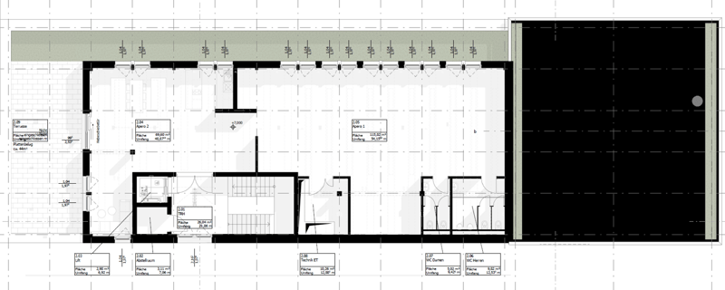 Erstbezug Bürogebäude, Apero-Bereich u. Dachterrasse (Aufteilung noch frei wählbar) - ab Juli 2024 (13)