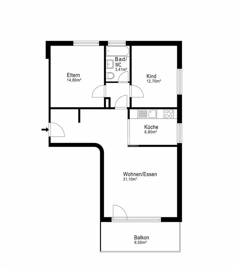 4.5 Zimmerwohnung in Sitterdorf zu vermieten (9)