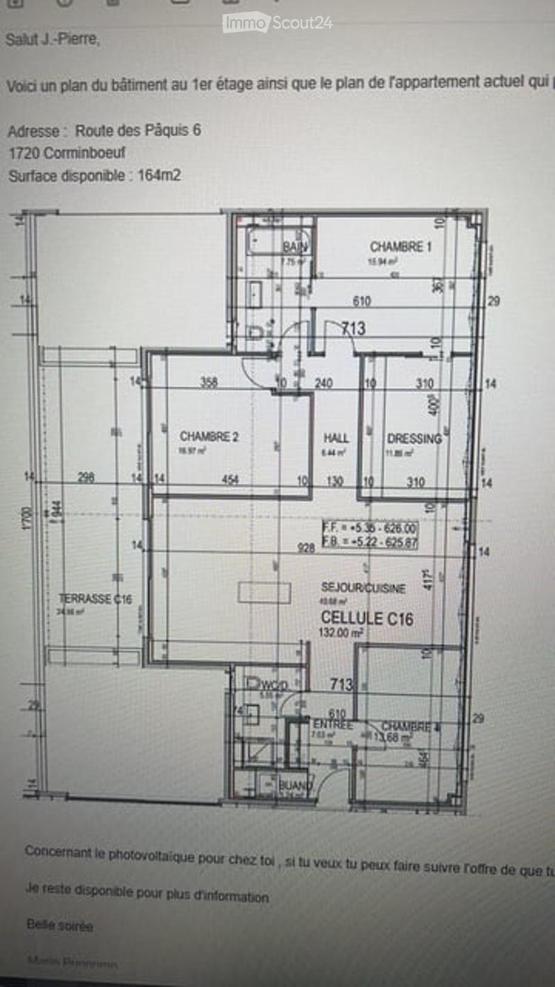 3 bedrooms, 2 bathrooms, living room, kitchen, hall, dressing, terrace