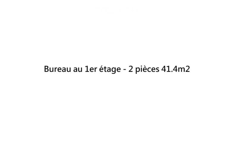 Office on the 1st floor, 2 rooms, 41.4m2