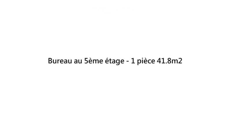 Office on the 5th floor, 1 room, 41.8 square meters