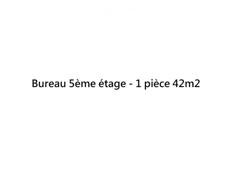 5th floor office, 1 room, 42 square meters
