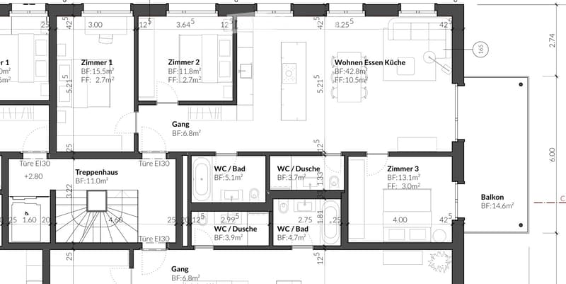 Dernière unité d'habitation - Appartement 4,5 pièces 1er étage - Nouveau bâtiment à Heimberg (4)