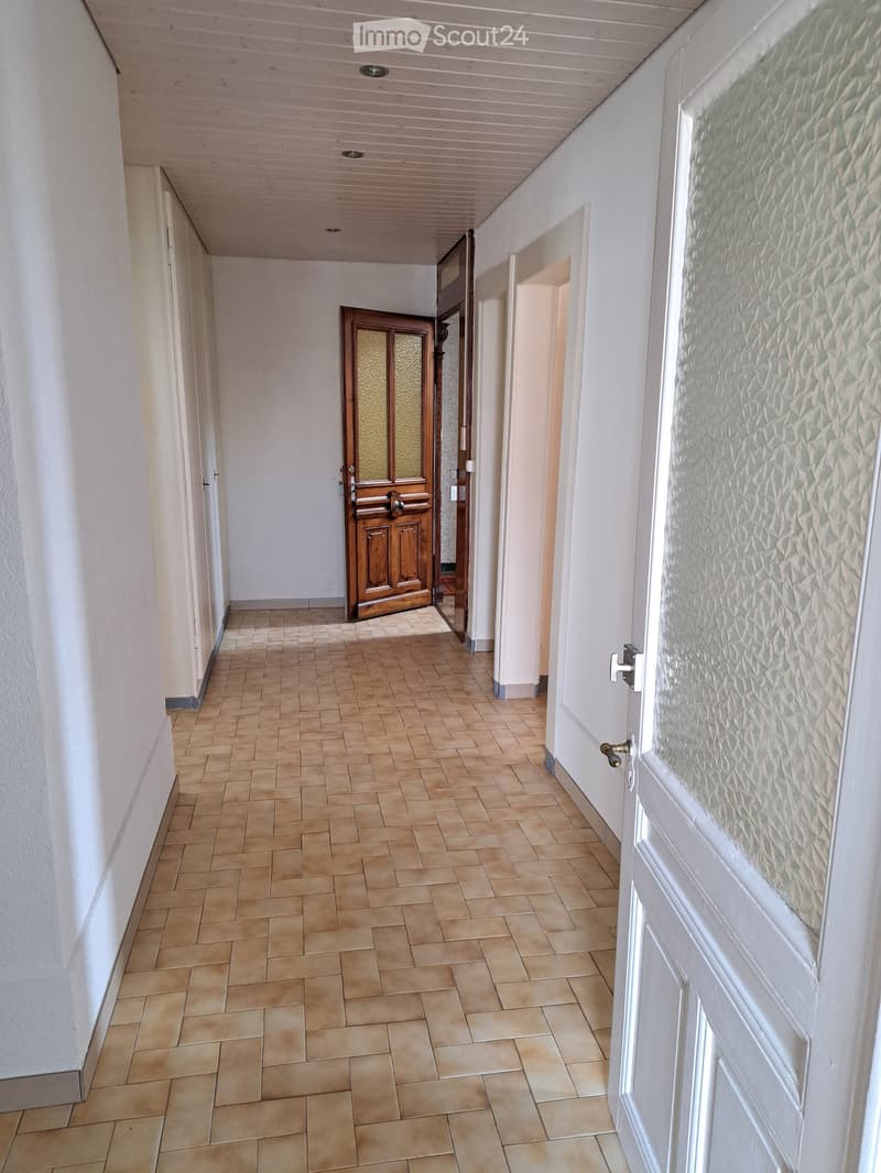 wooden door, white walls, wooden tiled floor, wooden ceiling