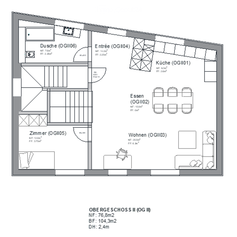 Nouvelle construction de maison unifamiliale de 7,5 pièces ou de maison bifamiliale de 2,5 et 4,5 pièces dans un quartier calme de Siblingen (16)