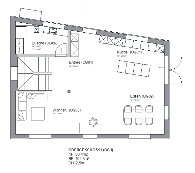 Nouvelle construction de maison unifamiliale de 7,5 pièces ou de maison bifamiliale de 2,5 et 4,5 pièces dans un quartier calme de Siblingen (12)