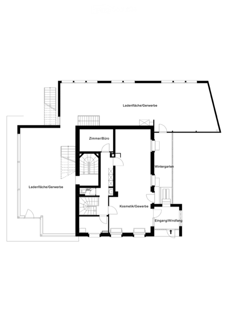 Living room, bedroom, bathroom, kitchen, storage, balcony, winter garden