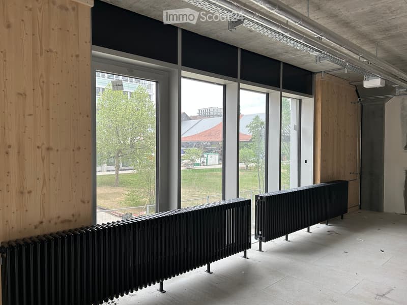 Verglasung und Heizkörper