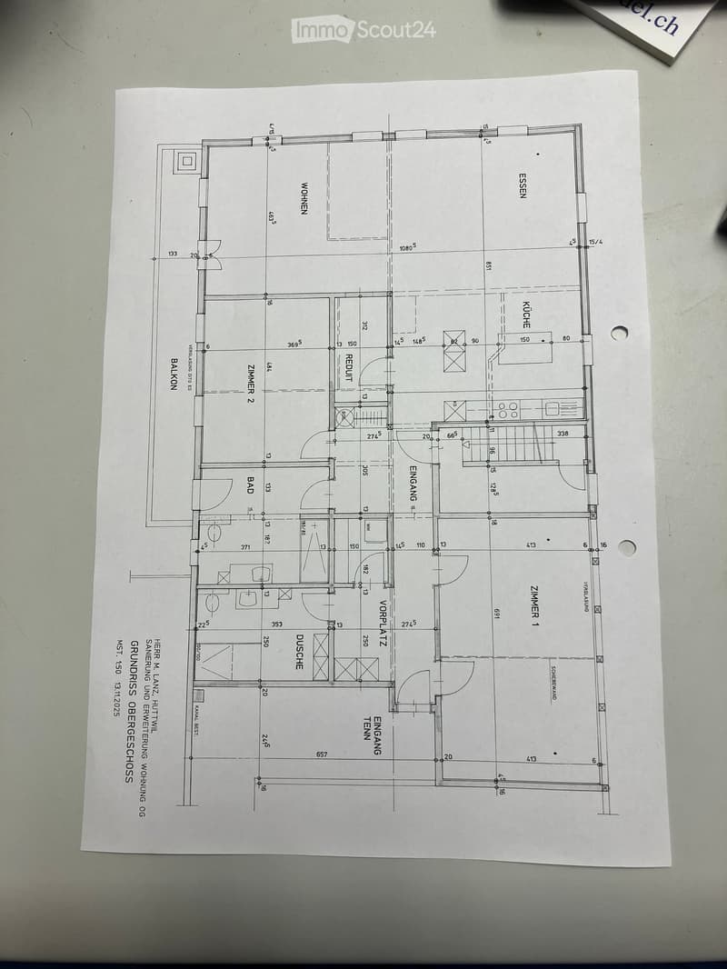 Floor Plan. Floor plan showing layout with living room, kitchen, 2 bedrooms, 2 bathrooms, and a balcony.