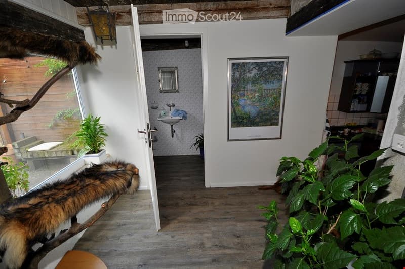Central, cozy building with Stöckli and large garden. (9)
