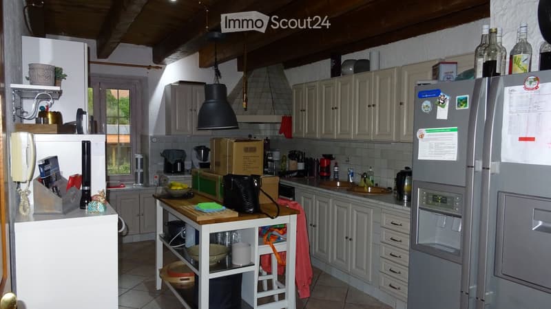 modern kitchen, granite countertops, white cabinets, stainless steel appliances, dishwasher, refrigerator